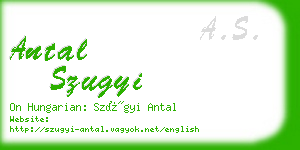 antal szugyi business card